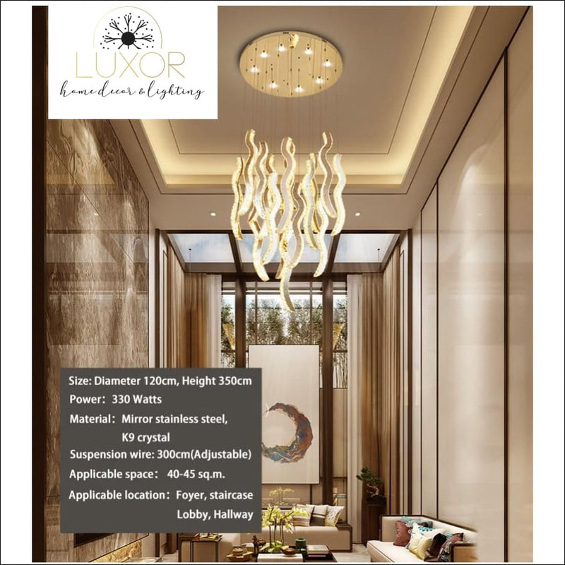 chandelier Vickson Crystal Chandelier - Luxor Home Decor & Lighting