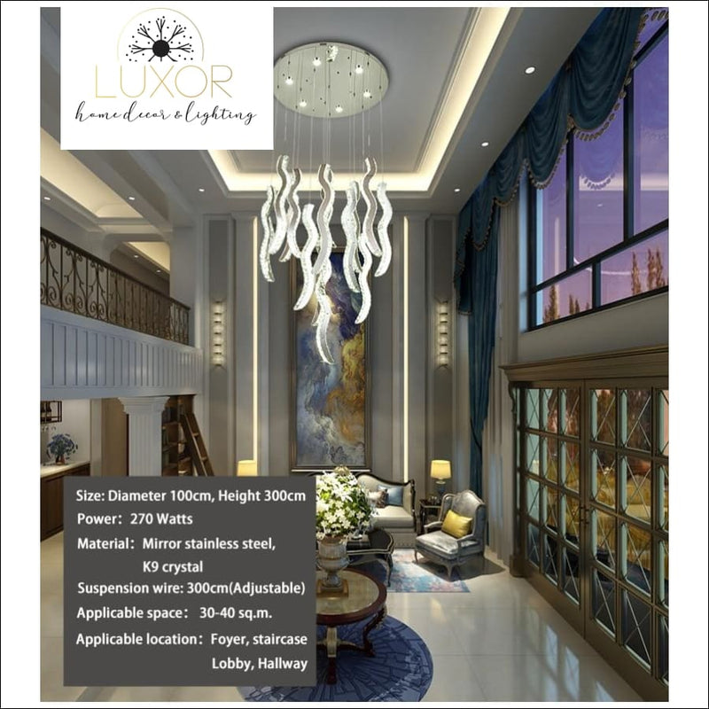 chandelier Vickson Crystal Chandelier - Luxor Home Decor & Lighting