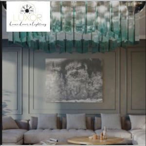 Victoria Modern Glass Chandelier - Chandeliers