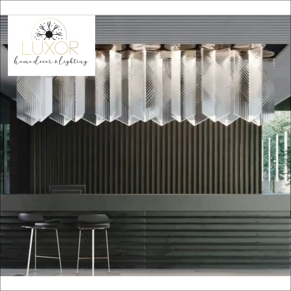 Victoria Modern Glass Chandelier - Chandeliers