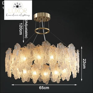 Vilary Chandelier - Dia65xH22cm 16Lights / Dimmable / Warm Light 3000K - chandeliers