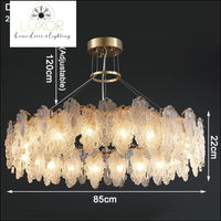 Vilary Chandelier - Dia85xH22cm 20Lights / Dimmable / Warm Light 3000K - chandeliers