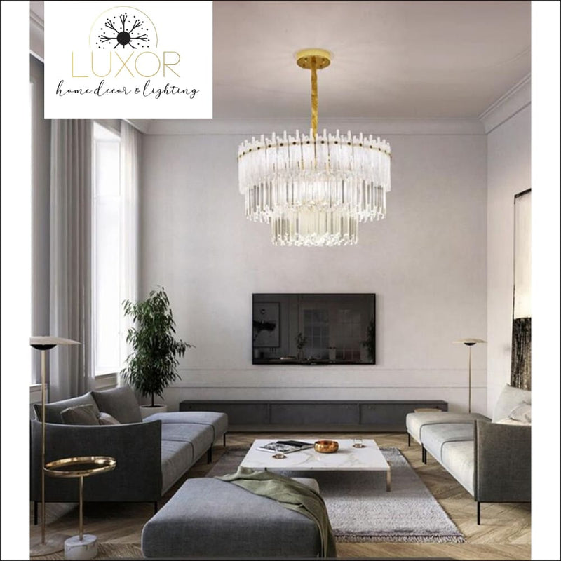 chandeliers Vinny Crystal Chandelier - Luxor Home Decor & Lighting
