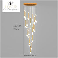 chandeliers Vixini Staircase Chandelier - Luxor Home Decor & Lighting