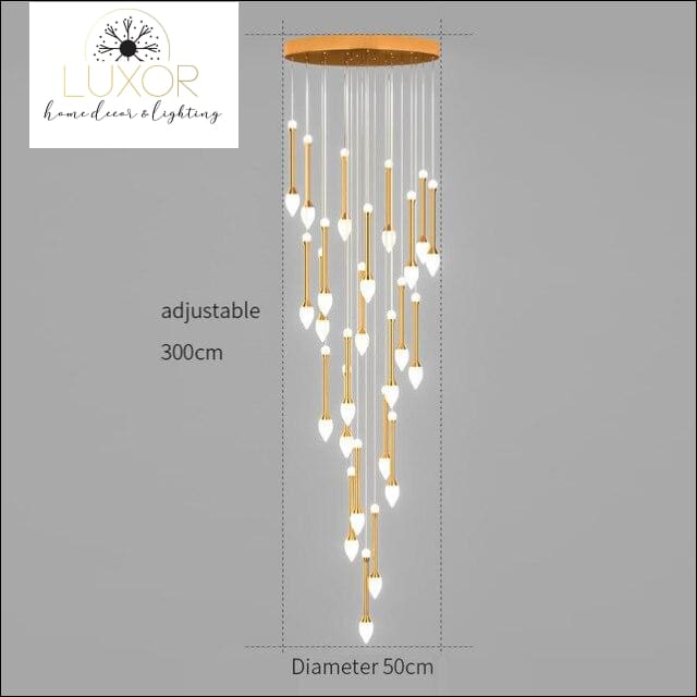 chandeliers Vixini Staircase Chandelier - Luxor Home Decor & Lighting