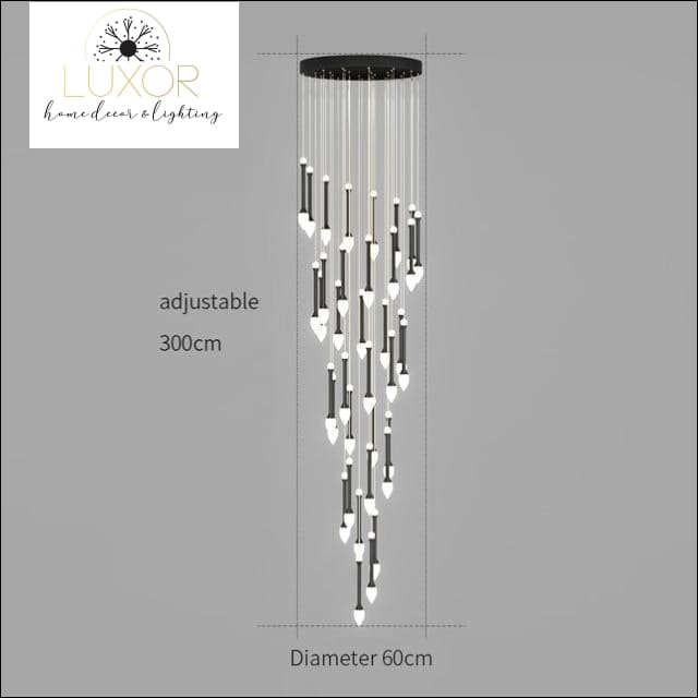 chandeliers Vixini Staircase Chandelier - Luxor Home Decor & Lighting