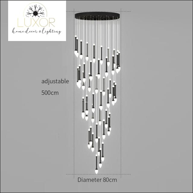 chandeliers Vixini Staircase Chandelier - Luxor Home Decor & Lighting