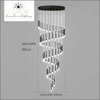 chandeliers Vixini Staircase Chandelier - Luxor Home Decor & Lighting