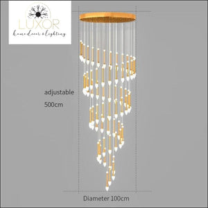 chandeliers Vixini Staircase Chandelier - Luxor Home Decor & Lighting