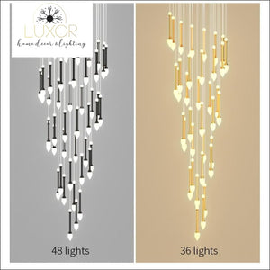 chandeliers Vixini Staircase Chandelier - Luxor Home Decor & Lighting