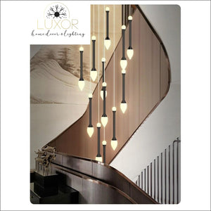 chandeliers Vixini Staircase Chandelier - Luxor Home Decor & Lighting