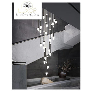 chandeliers Vixini Staircase Chandelier - Luxor Home Decor & Lighting