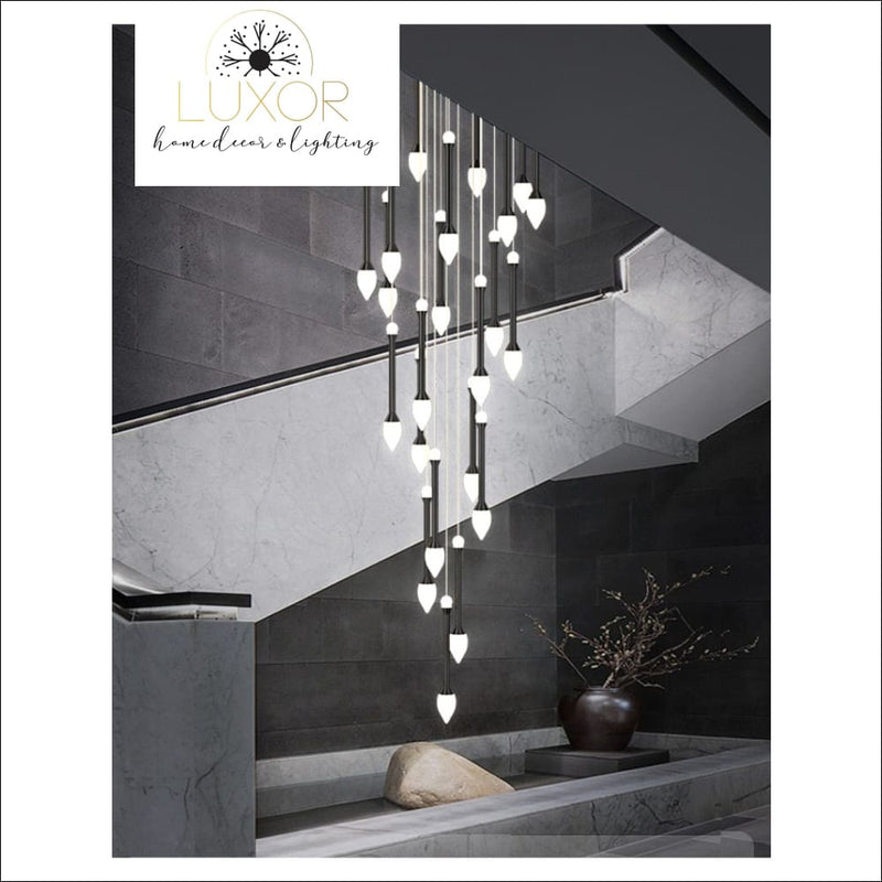 chandeliers Vixini Staircase Chandelier - Luxor Home Decor & Lighting