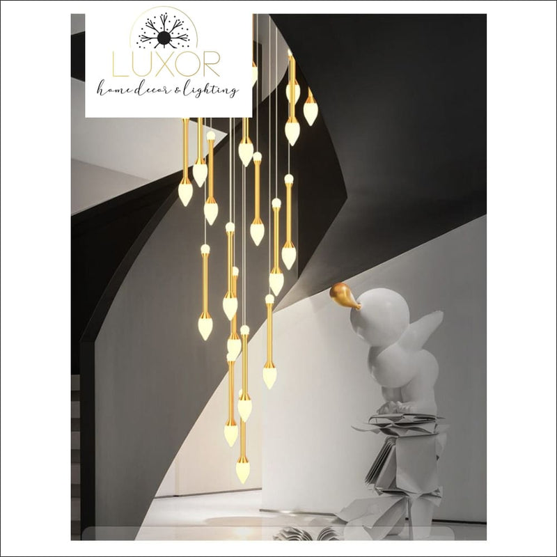 chandeliers Vixini Staircase Chandelier - Luxor Home Decor & Lighting