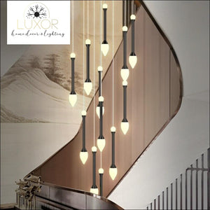 chandeliers Vixini Staircase Chandelier - Luxor Home Decor & Lighting