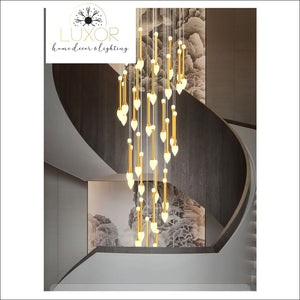 chandeliers Vixini Staircase Chandelier - Luxor Home Decor & Lighting