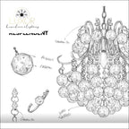 pendant lighting Voila Crystal Pendant - Luxor Home Decor & Lighting