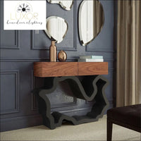 Walnut Accent Modern Console