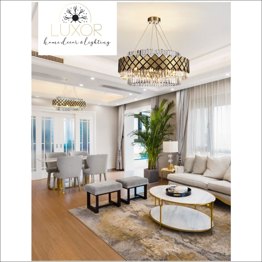 chandeliers Wella Gold Luxury Chandelier - Luxor Home Decor & Lighting