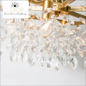 chandeliers Welles Linear Crystal Chandelier - Luxor Home Decor & Lighting