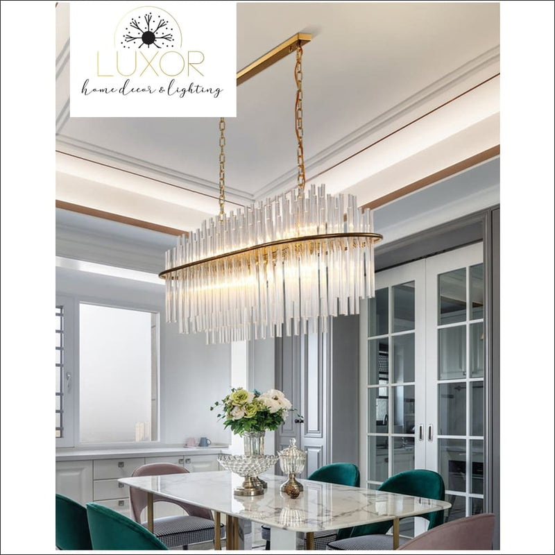 chandelier Wesley Crystal Chandelier - Luxor Home Decor & Lighting