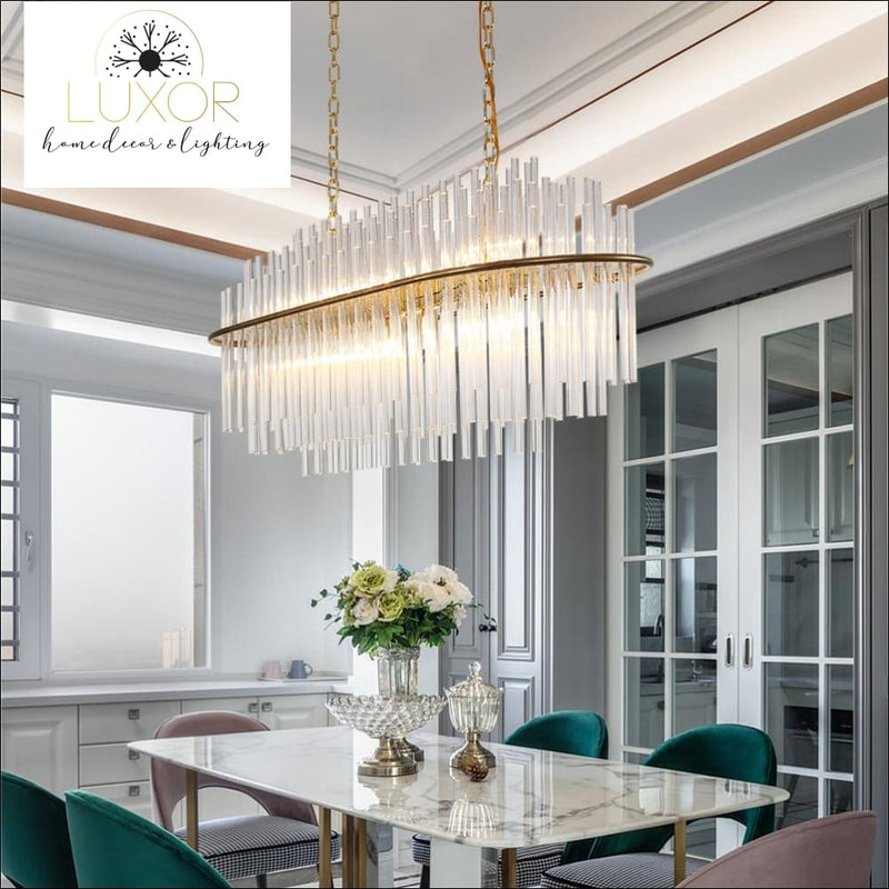 chandelier Wesley Crystal Chandelier - Luxor Home Decor & Lighting