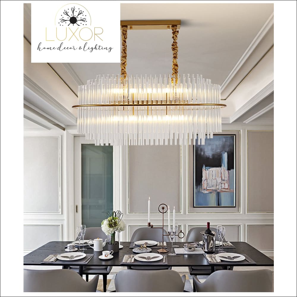 chandelier Wesley Crystal Chandelier - Luxor Home Decor & Lighting