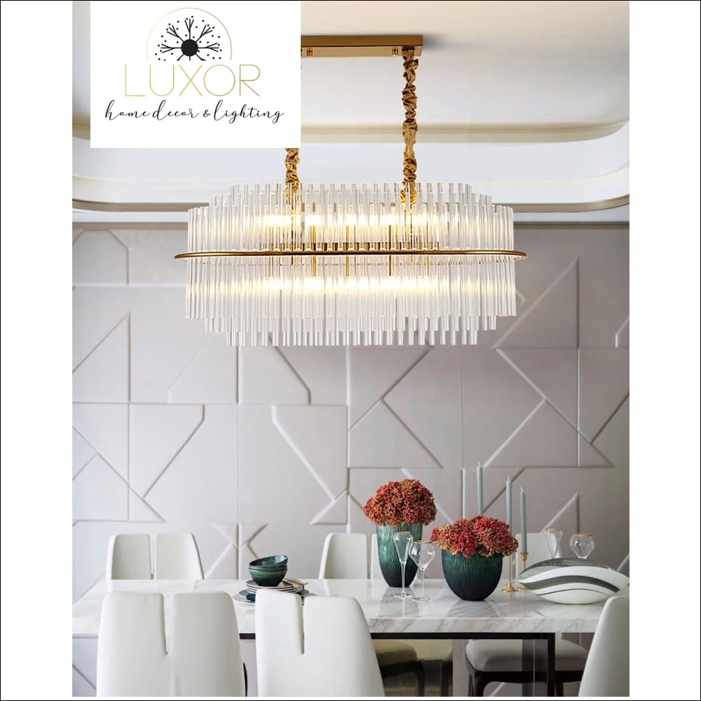 chandelier Wesley Crystal Chandelier - Luxor Home Decor & Lighting