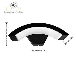 outdoor lighting Wester Circular LED Outdoor Sconce - Luxor Home Decor & Lighting