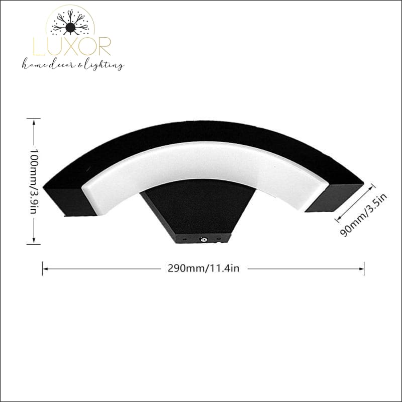 outdoor lighting Wester Circular LED Outdoor Sconce - Luxor Home Decor & Lighting