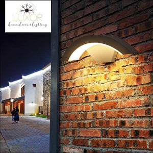 outdoor lighting Wester Circular LED Outdoor Sconce - Luxor Home Decor & Lighting