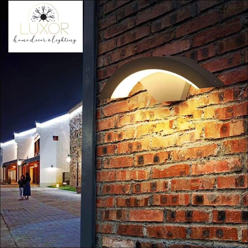 outdoor lighting Wester Circular LED Outdoor Sconce - Luxor Home Decor & Lighting