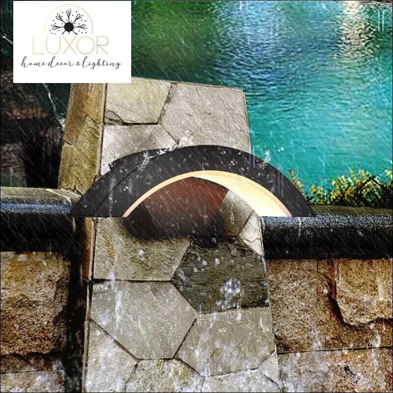 outdoor lighting Wester Circular LED Outdoor Sconce - Luxor Home Decor & Lighting