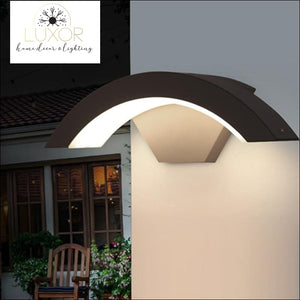 outdoor lighting Wester Circular LED Outdoor Sconce - Luxor Home Decor & Lighting