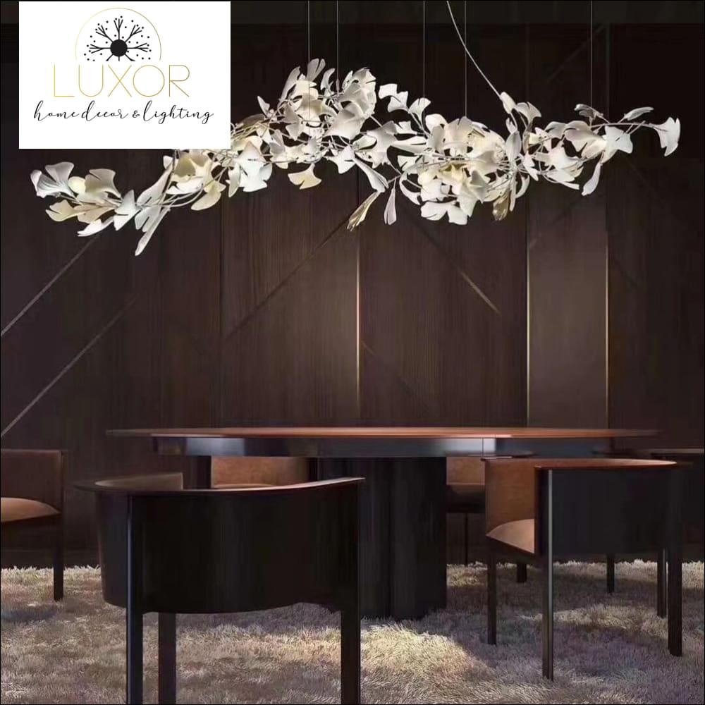 White Lilly Porcelain Suspension Light - chandeliers
