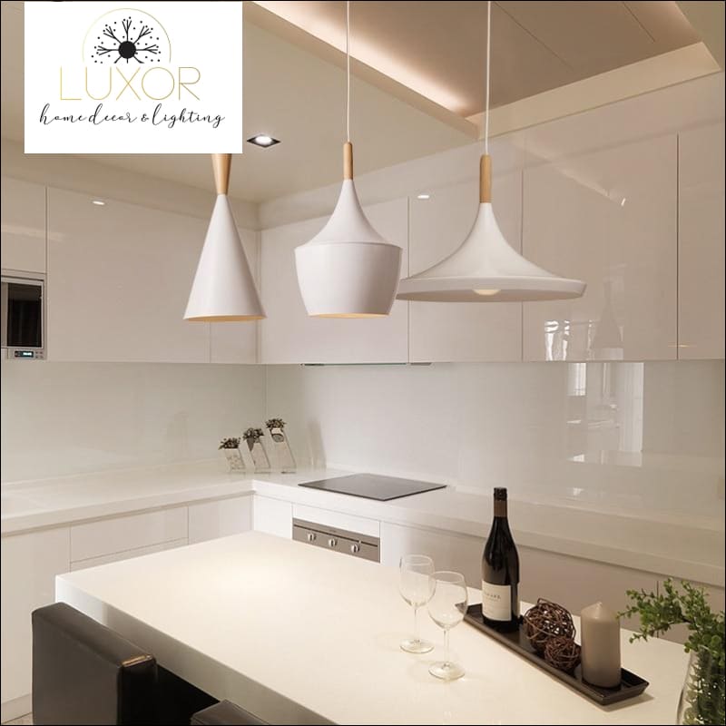 pendant lighting White Palm Hanging Lampshade - Luxor Home Decor & Lighting