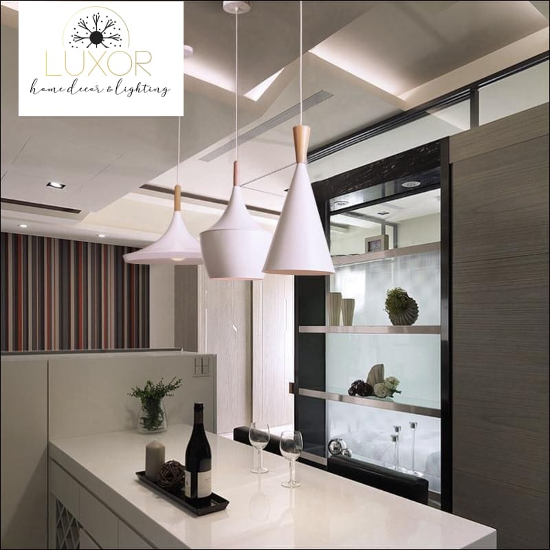 pendant lighting White Palm Hanging Lampshade - Luxor Home Decor & Lighting