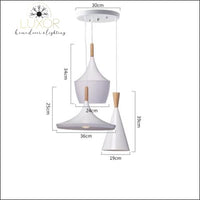 pendant lighting White Palm Hanging Lampshade - Luxor Home Decor & Lighting