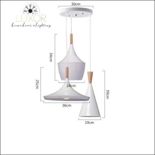 pendant lighting White Palm Hanging Lampshade - Luxor Home Decor & Lighting