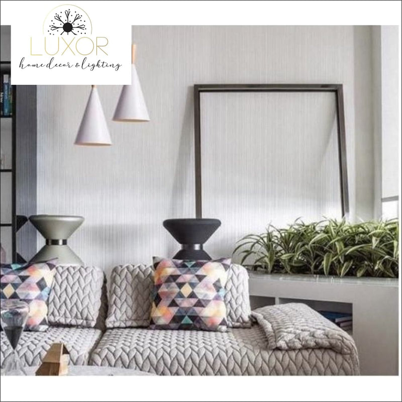 pendant lighting White Palm Hanging Lampshade - Luxor Home Decor & Lighting