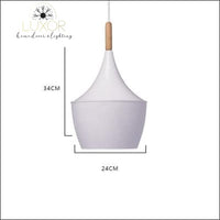 pendant lighting White Palm Hanging Lampshade - Luxor Home Decor & Lighting