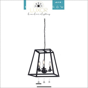 Chandeliers Wisteria 3 Light Chandelier - Luxor Home Decor & Lighting