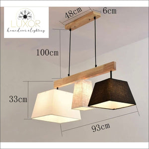 Wooden LED Hanging Pendant Light - pendant lighting