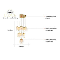 Xavier Spiral Chandelier - chandelier