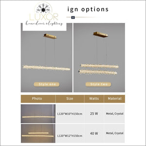 pendant lighting Xilibir Crystal Pendant Hanging Light - Luxor Home Decor & Lighting