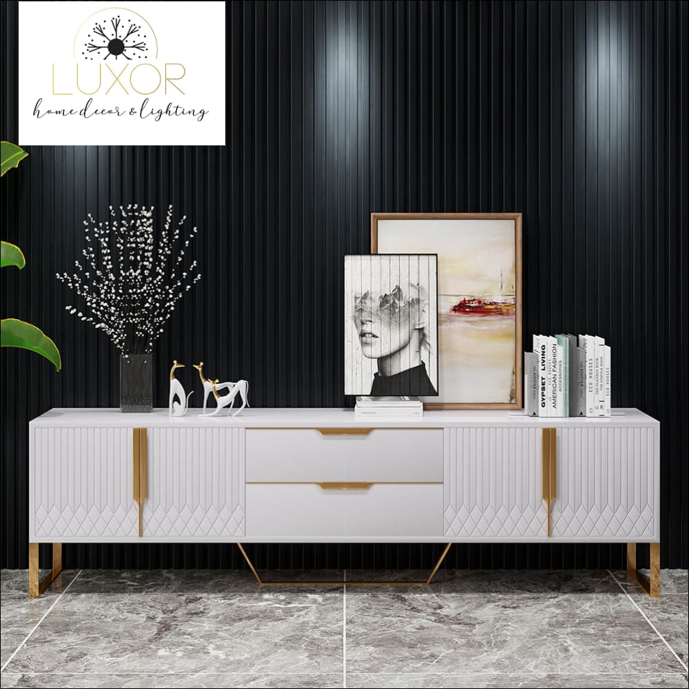 Yailen Modern White Media Console - furniture