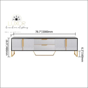 Yailen Modern White Media Console - furniture