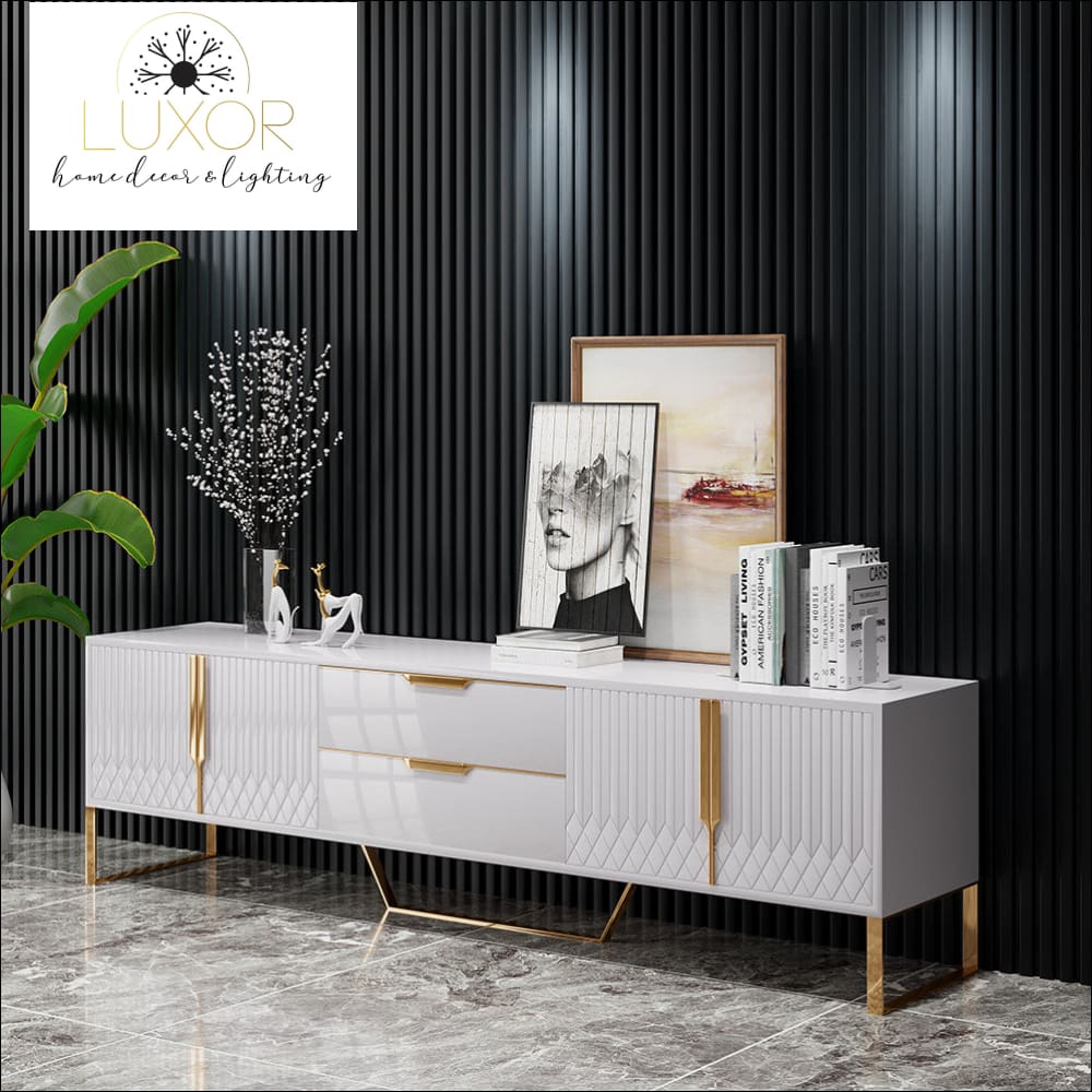 Yailen Modern White Media Console - furniture