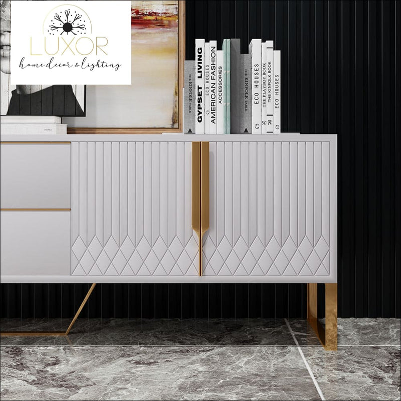 Yailen Modern White Media Console - furniture