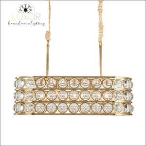 chandeliers Yaliana Crystal Gold Chandelier - Luxor Home Decor & Lighting